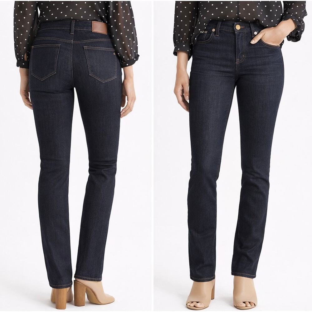 NEW Madewell Alley Straight Jeans Dark Wash Size 24 Classic Stretch Denim